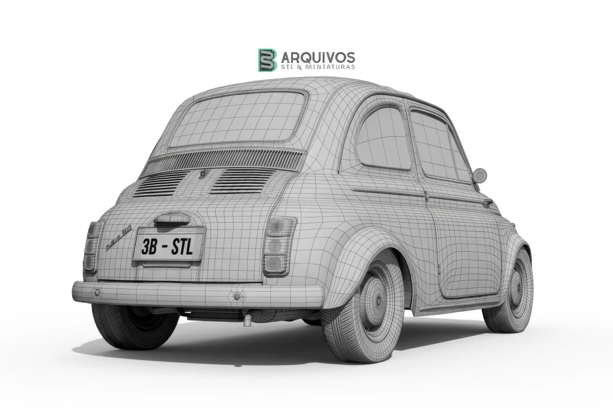 Modelo 3D STL - Fiat abarth 500 — foto 4